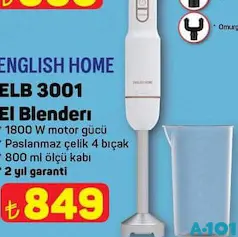 ENGLİSH HOME ELB 3001 EL BLENDERI